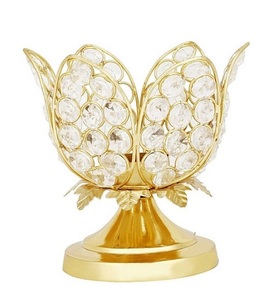 Portavelas con cuentas de cristal para bodas - Product Image 2