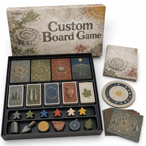 Juego de Mesa de Estrategia de Rutas Arqueológicas Megalíticas Personalizado con Meeples de Madera, Caja de Almacenamiento y Cartas de Papel - Educación Museística - Product Image 1