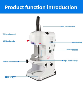 Máquina para hacer hielo raspado Snowflake, máquina para hacer hielo triturado, máquina para raspar hielo en bloques - Product Image 2