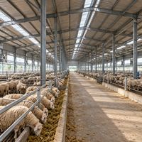 Bâtiment d'expansion agricole en acier léger, entrepôt métallique et kit de garage isolé en structure acier