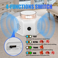 Répulsif à ultrasons X-Pest avec 9 perles UV pour rat/souris/cafards/puces/cricket/fourmis répulsif électronique pour animaux sauvages