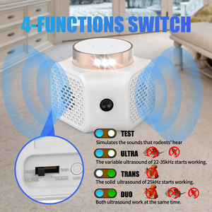 Repellente per parassiti a ultrasuoni con 9 pezzi di perle UV per ratti/topi/scarafaggi/pulci/grillo/formiche repellente elettronico per animali selvatici - Product Image 5