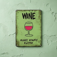 Vente en gros de plaques métalliques vintage pour bière, café, vin, rétro, pour la décoration murale des bars et des pubs, de haute qualité