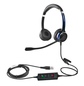 Casque stéréo Jabra-USB-A/C de meilleure qualité, Center d'appel, Casque filaire, écouteurs antibruit avec Microphone à perche pour le bureau