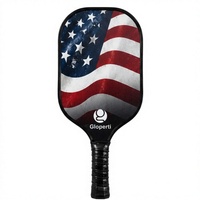 Raquette de pickleball élégante en fibre de carbone 16 mm, logo personnalisé, OEM, vente en gros, fournisseur d'usine, faible MOQ