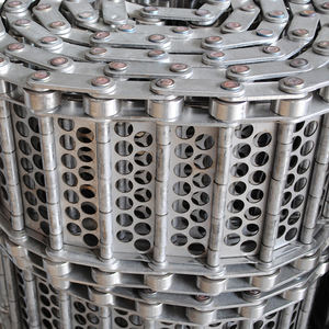 Plaque perforée personnalisée en acier inoxydable 304 à chaîne lien bande transporteuse plaque de convoyeur à chaîne pour cueilleur d'arachides à bande - Product Image 6