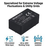 Fuente de Alimentación CA-CC de Salida Única LD15-23B15R2 15W 15V 1A, Transformador Push-Pull, UPS Industrial 85-305VAC