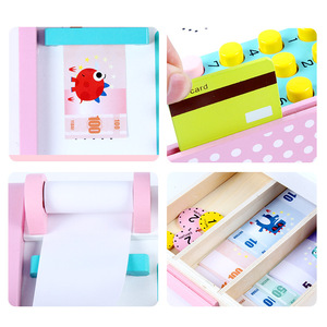 Generi Alimentari in legno Occupazione consapevolezza Supermercato <span class=keywords><strong>gioco</strong></span> Per Bambini <span class=keywords><strong>Gioco</strong></span> di Ruolo Cassiere Genitore-Bambino Giocattoli Educativi di Legno - Product Image 5