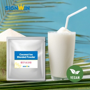 Mezcla instantánea para frappé de coco, consistente en calidad, fácil de preparar, envasada en bolsa de aluminio para preparación rápida. - Product Image 1