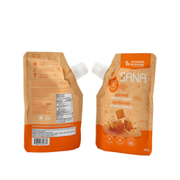 Sachets souples personnalisés avec bec verseur, découpés sur mesure, en aluminium, 100 ml, pour jus de fruits