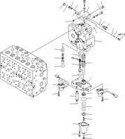 Pièce de rechange pour excavatrice IRON CAVALRY PC200-8, Groupe de soupapes de commande principales VALVE ASSY 723-40-72100