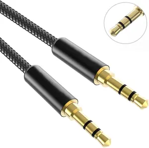 Audio Auxiliary Stereo Audio Cable 3.5Mm Stereo Jack Cord Auxiliar 3.5 Car Audio Cable To Trs Cable 3.5Mm 10Ft