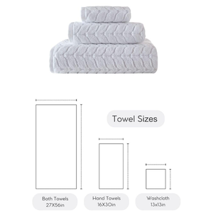 Juego de Toallas de Baño Rectangulares de Lujo, 100% Algodón Tejido, Hilo 16S, Color Sólido, Hipoalergénicas, Absorbentes y Duraderas, para Adultos, Hotel y Hogar - Product Image 2