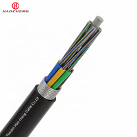 Câble à fibre optique Hao Cheng GYTA53 monomode G652D/G655, blindage en ruban d'acier enterré, entièrement étanche