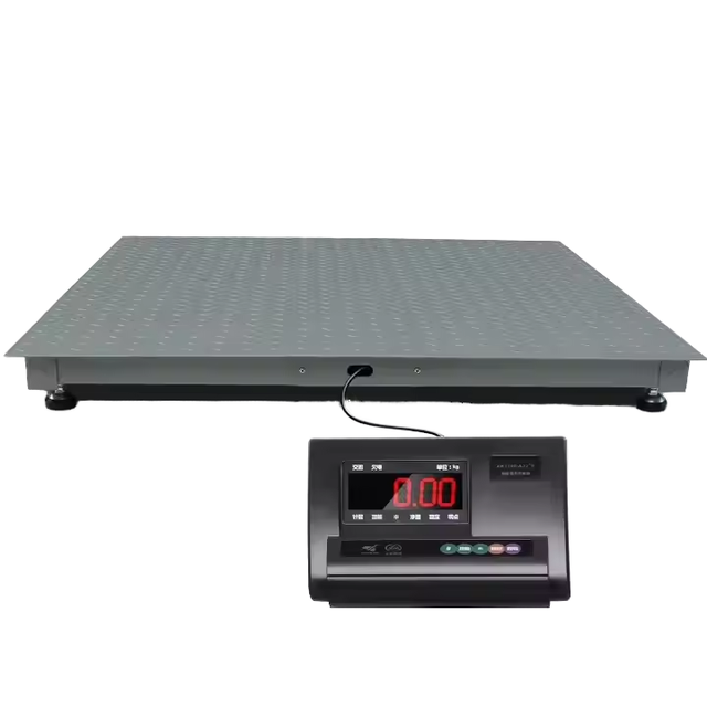 1.5X1.5m 1ton 2ton 3ton Y 1515 with Zemic H8C Load Cell A12 Indicator Mild Steel Digital Platform Floor Scales