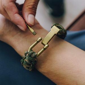 Braccialetto di Sopravvivenza KongBo 550 <span class=keywords><strong>Paracord</strong></span> con Chiusura a U Fatta a Mano, Bandiere Nazionali Personalizzate, Bileklik Tokalari - Product Image 6