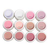 HS Nail Gel de Construction Solide Transparent Sans Chaleur 15ml Non Collant pour Extension d'Ongles, Gel Dur LED Non Chauffant, Marque Privée