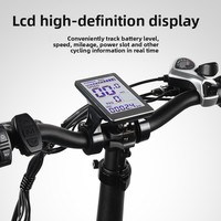 Vélo de montagne électrique transfrontalier pour adultes, cadre en alliage d'aluminium, fourche hydraulique, double suspension, 3 vitesses, 48V