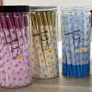 Papel de fumar pre-enrollado de 109 mm, OEM, logotipo de marca personalizado, rollo de papel cónico, accesorios para fumar, 50 unidades/lata, en stock. - Product Image 2
