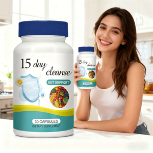 Капсулы для похудения с экстрактом женьшеня и листьев лотоса, травяные добавки для индивидуального контроля веса, 15-дневное очищение кишечника - Product Image 5