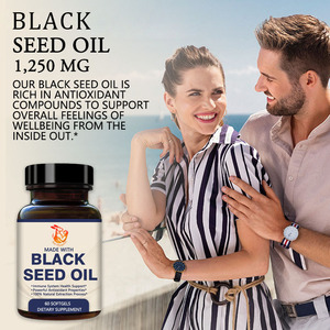 Gélules d'huile de nigelle avec huile de cumin noir : Soutient la santé du système, propriétés antioxydantes naturelles, maintien du poids - Product Image 4
