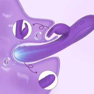Vibrateur lapin de nouvelle conception 2026 pour femmes, 7 réglages de vibration et double action, stimulation du point G et du clitoris, jouets sexuels pour adultes en silicone - Product Image 2