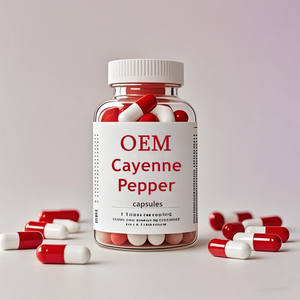 תמצית פלפל קאיין סיטונאית OEM 120 תוסף טבעוני טבעי כמוסות פלפל קאיין לבריאות מערכת החיסון - Product Image 1