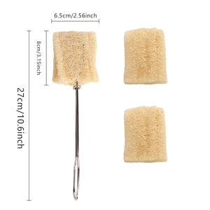 Natural Farmhouse Hard Insulated Cup Dish Washing Loofah Sponge Baby <b>Bottle</b> Scrubbing <b>Brush</b> Cleaning Supplies Raw Sponges - Product Image 2