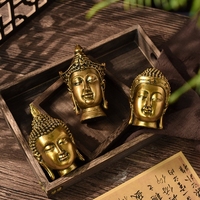 Créative Asie du Sud-Est Ancienne Tête de Bouddha Vente en gros Résine Artisanat Décoration de la maison Pièces