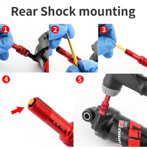 Adaptateur de <span class=keywords><strong>valve</strong></span> Schrader pour fourche de vélo MUQZI, adaptateur de <span class=keywords><strong>valve</strong></span> de cœur d'<span class=keywords><strong>amortisseur</strong></span> arrière pour vélo de route <span class=keywords><strong>VTT</strong></span>, outil de réparation de fourche - Product Image 4