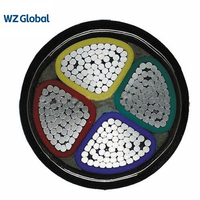 Gepanzertes LSVAV-Kabel 0,6/1 KV, mit massiven Aluminium leitern, PVC-Isolierung, Stahlband panzerung und PVC-Mantel-Stromkabel