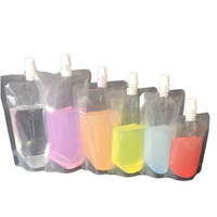 Pochette debout pour sachet d'emballage de gel désinfectant cosmétique Mylar rechargeable bec verseur pointu pour le lavage à l'eau minérale