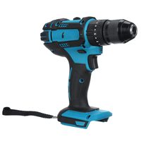 Perceuse électrique classique pour batterie Makita avec moteur sans balais Mandrin en métal de 13mm avec fonction d'impact Jeu de tournevis pour perceuse électrique