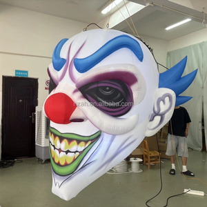 Décoration d'Halloween : Tête de Clown Squelette Gonflable Réaliste, Tête de <span class=keywords><strong>Diable</strong></span> Gonflable avec Chapeau <span class=keywords><strong>pour</strong></span> Activités et Événements - Product Image 4