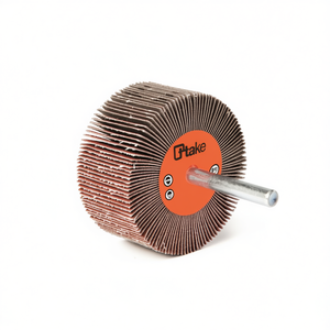 Ttake Corundum Abrasive Cloth Flap <b>Wheel</b> 80x30 Mm With 6 Mm Shank For <b>Grinding</b> - Product Image 2