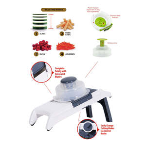 Wholesale Premium Quality Multi 4 in 1 Manual <b>Vegetable</b> Slicer and <b>Choppers</b> with Cheap Price Fruit Shredder Waffle Cutter - Product Image 3