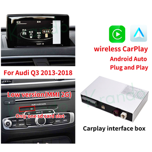 Krando Carplay giao diện cho <span class=keywords><strong>Audi</strong></span> <span class=keywords><strong>Q3</strong></span> 2013 2018 không dây Carplay Android tự động giải mã hộp hỗ trợ GPS bản đồ Google điều khiển bằng giọng nói - Product Image 3