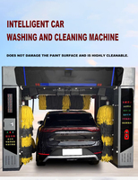 Machine de lavage de voiture automatique de type portique 1500W Laveuse à pression électrique à tunnel Fonction de mousse Brosse automatique Lavage de voiture