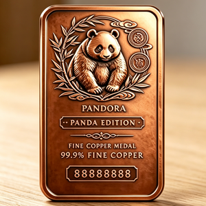 Offre Spéciale : Barre de <span class=keywords><strong>Cuivre</strong></span> Pur 99,9% Panda Gaufré 1 Kg pour Collection et Souvenir - Product Image 5