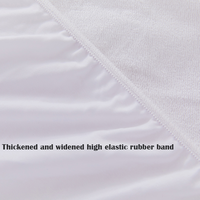 Protège-matelas imperméable en tissu éponge, vente en gros OEM, hypoallergénique, silencieux, respirant, prix direct usine