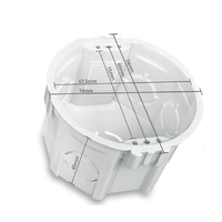 Commerce extérieur boîte inférieure de style européen 80 type commutateur de commerce extérieur prise murale cassette boîte de jonction norme européenne PVC