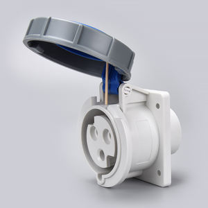 Prise de courant industrielle Premium 3PIN 16A 32A Nouveau design 220 240V IP67 ABS ignifuge + pièces en cuivre Produits LV - Product Image 5