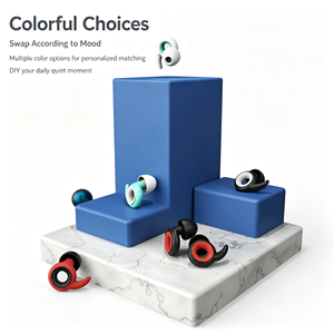 Bouchons d'oreilles réutilisables en silicone pour la <span class=keywords><strong>protection</strong></span> <span class=keywords><strong>auditive</strong></span>, réduction du bruit, avec étui étanche pour le sommeil, les voyages, les concerts, personnalisables - Product Image 2