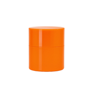 Dernier modèle personnalisé Récipient pour crème démaquillante orange 50g vide en plastique avec couvercle rotatif pour nettoyage en profondeur Pot de baume pour crème démaquillante