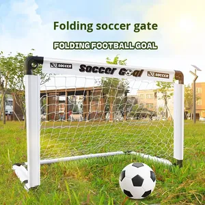 Foldable Soccer <b>Goal</b> Children's Soccer Toy Simple <b>Portable</b> Frame White/Orange Packaged Kindergarten Outdoor Sports Early - Product Image 2