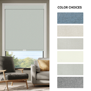 SAMADHI French <b>Window</b> Vertical Design Modern Durable Roller Blinds Polyester Blackout Cordless <b>Shades</b> Built-In - Product Image 6
