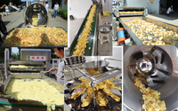 Ligne de production de chips de pommes de terre Lays 100-300 kg/h, machine à fabriquer des chips de banane, équipement pour chips de plantain et de manioc