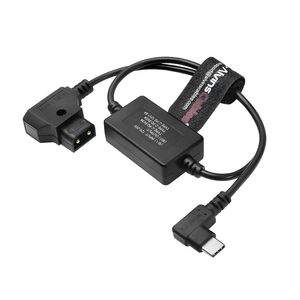 สายเคเบิล Alvin's Cables แบบ D-Tap เป็น USB-C สำหรับจ่ายไฟให้จอภาพ หัวงอ 90 องศา ชนิด Type-C PD ตัวนำทองแดง ฉนวน PVC - Product Image 1