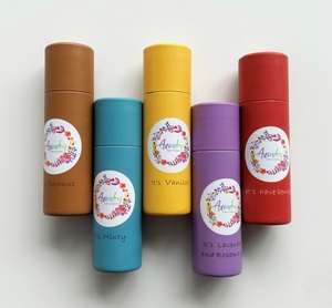 Tube d'emballage en papier robuste avec logo imprimé, 100 % recyclé, tube rond personnalisé de grande taille avec couvercle - Product Image 2
