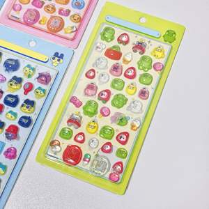 Autocollant décoratif de maternité 3D Tuo Ma Ge Zi, autocollant stéréo Tuo Ma Song, personnages de dessins animés, autocollant en cristal transparent en métal - Product Image 3